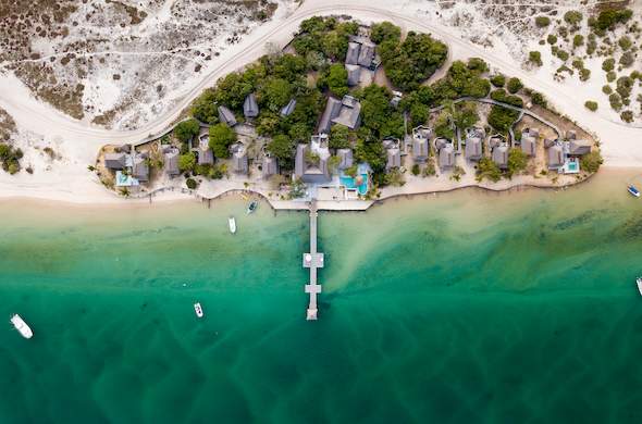 Dugong Beach Lodge Mozambique Beach Lodges  Vilanculos  Location 