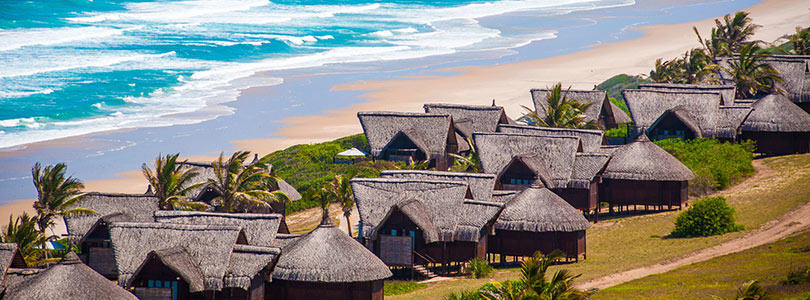 Beach accommodation in Inhambane Mozambique.